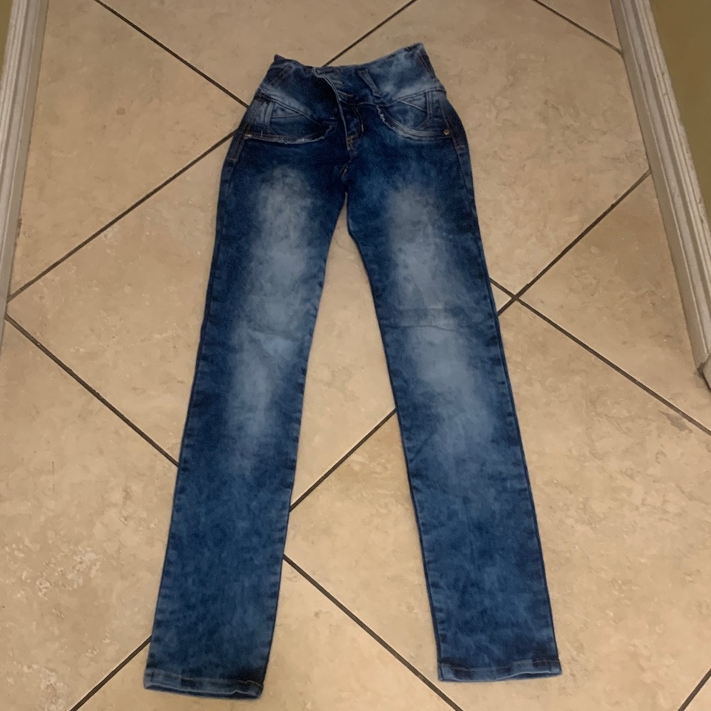 Colombian faja Stylish Blue Women's Jeans